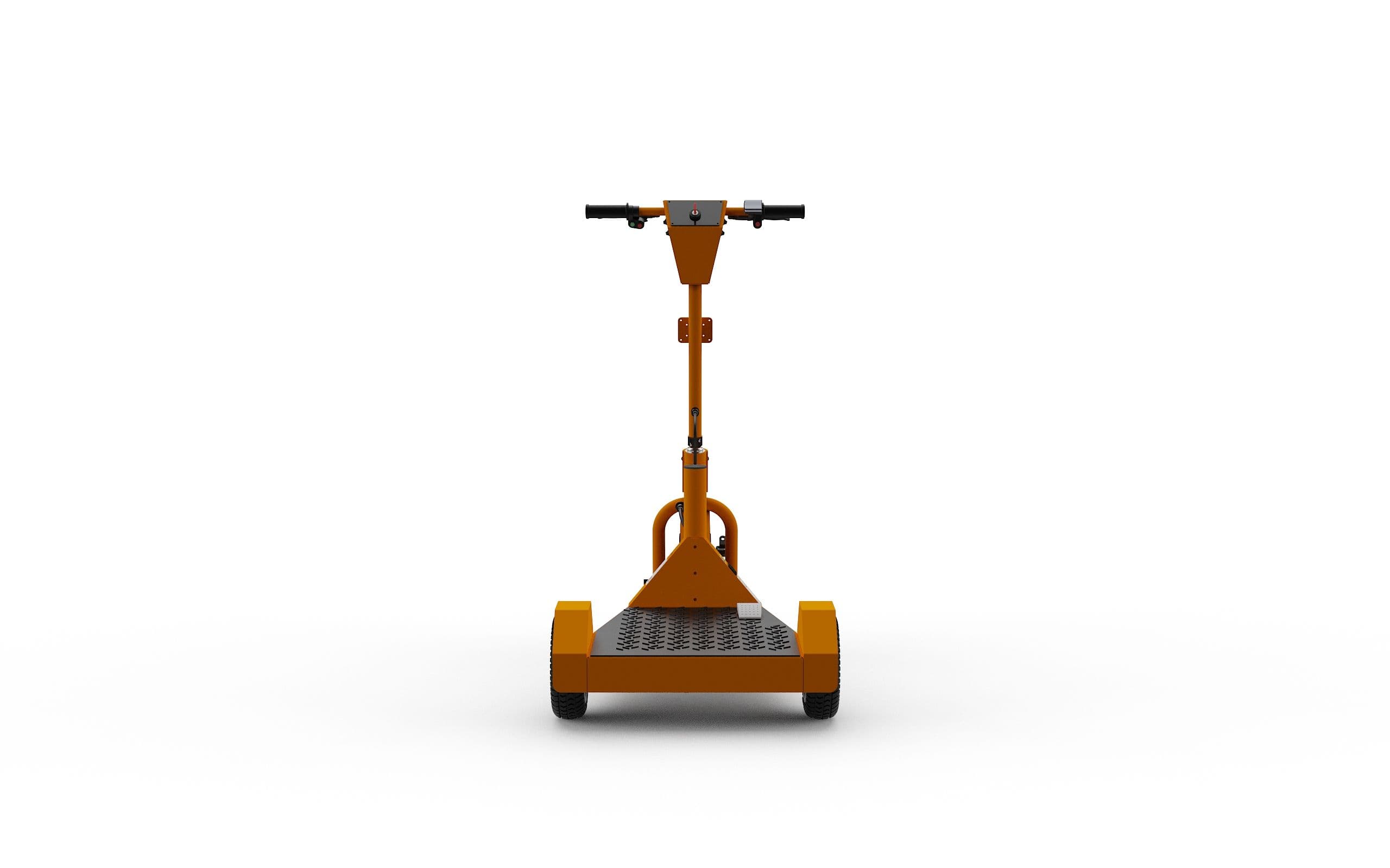 Rückansicht des Elektrodreiradrollers Jumper