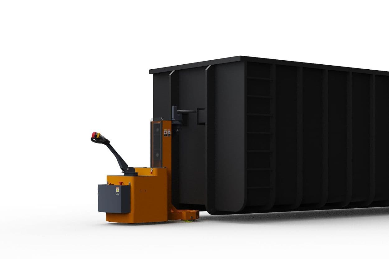 Elektroschlepper für Abfalllogistik